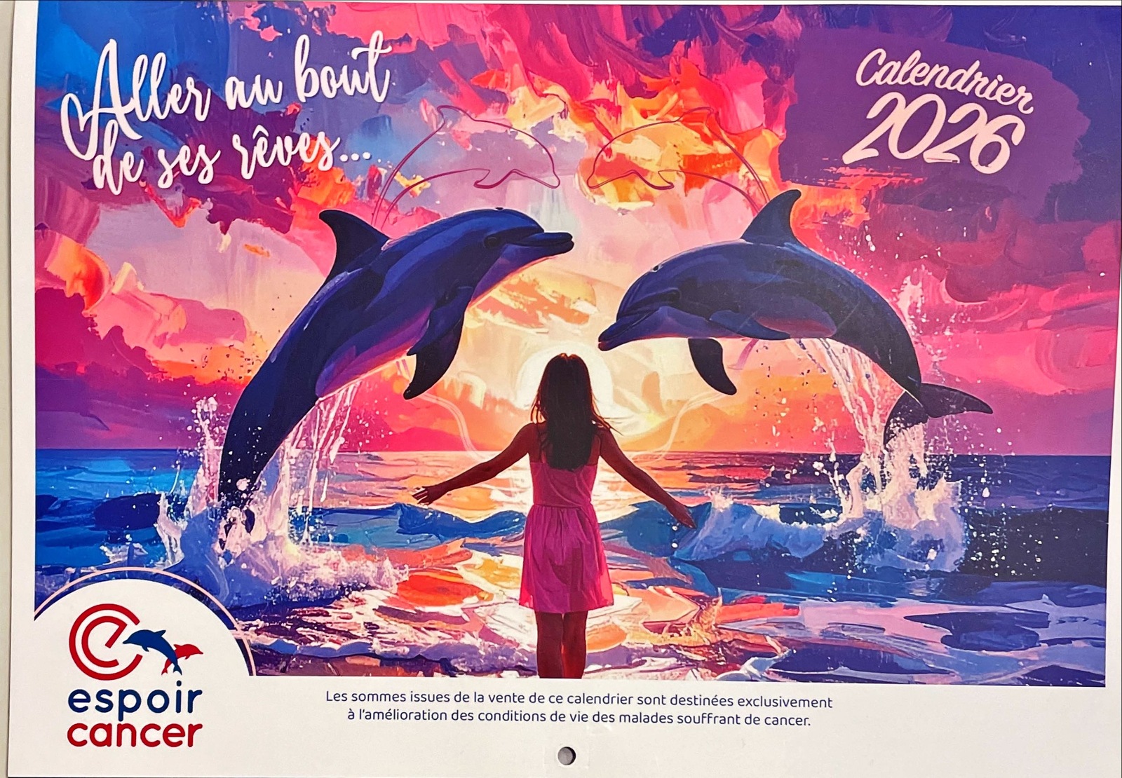 Calendrier 2026 de Espoir Cancer