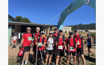Lisa et les marcheur.se.s font briller le Jocel au Trail déraille de Cublize