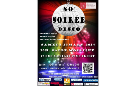 Soirée Disco de l'OHSP (Orchestre d'Harmonie de Saint-Priest)